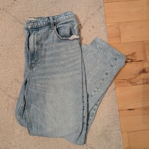 Abercrombie & Fitch Curve Love High Waisted 90s Straight Jean